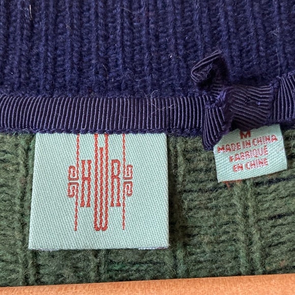 Anthropologie HWR Wool Cardigan Sweater Mallard Duck Print Size M - Picture 7 of 16